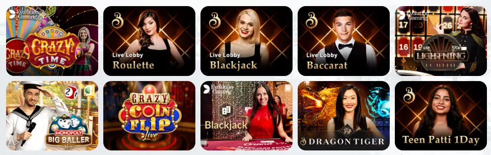 Jeux de casino en direct ONLINE BINGO CASINO