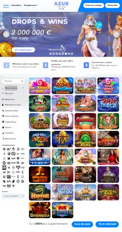 l'application et interface Online Bingo Casino