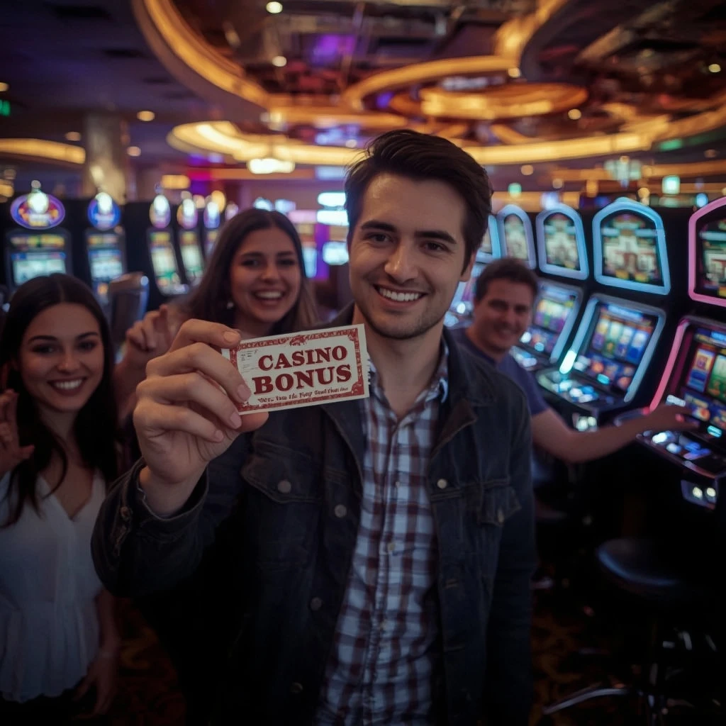 une personne tenant un bonus de Online Bingo Casino