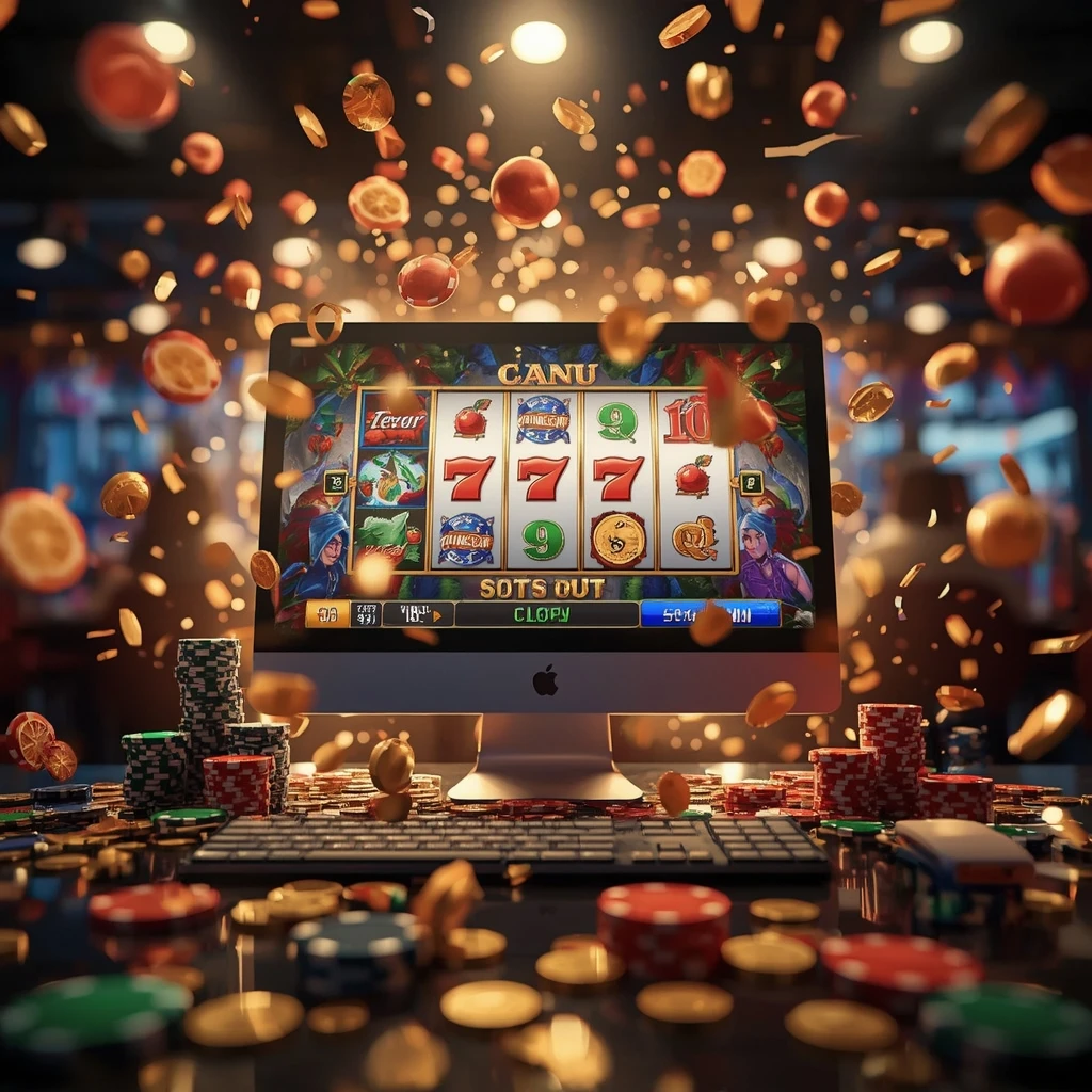 machines à sous sur l'écran ONLINE BINGO CASINO
